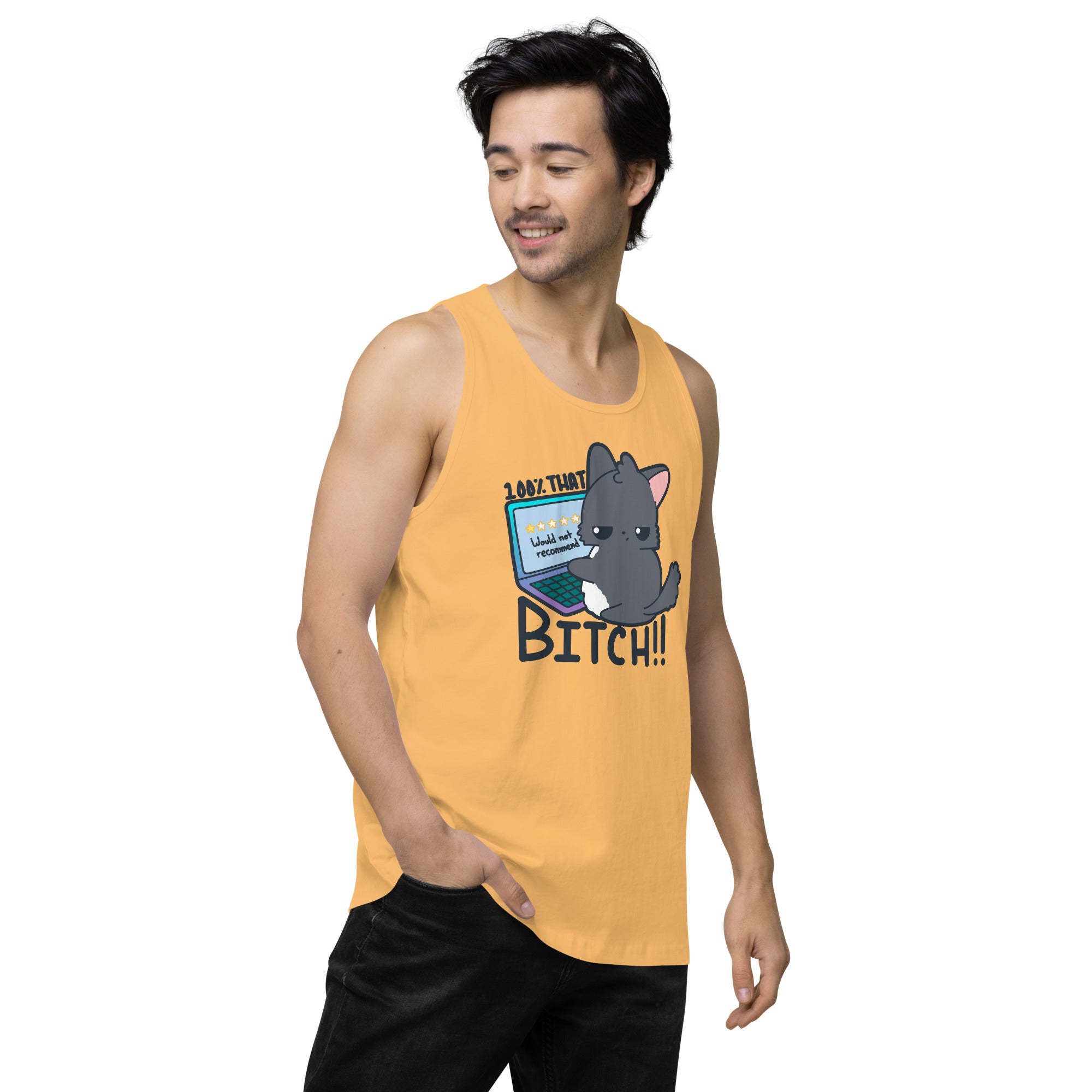 100 % THAT BITCH - Premium Tank Top - ChubbleGumLLC