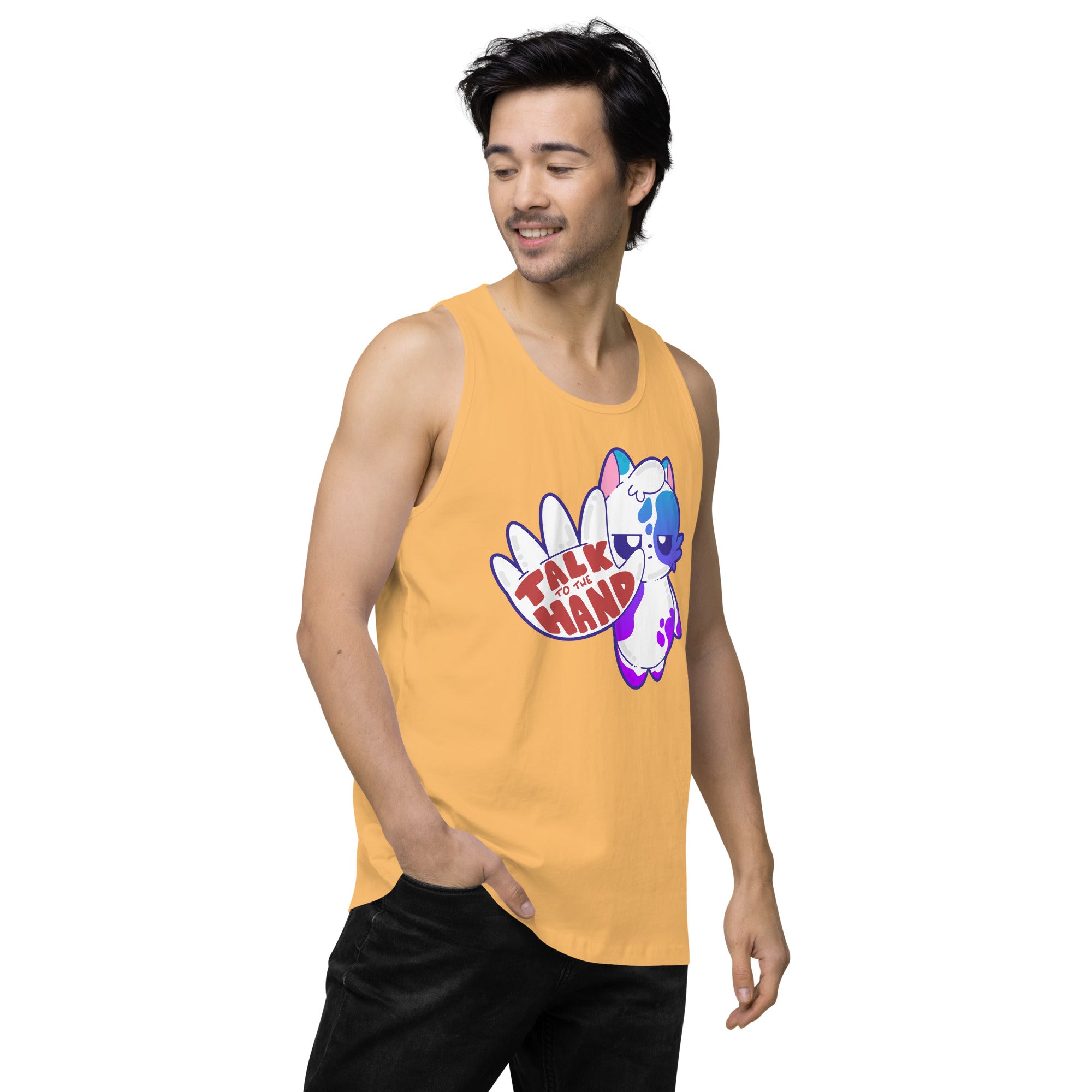 TALK TO THE HAND - Premium Tank Top - ChubbleGumLLC