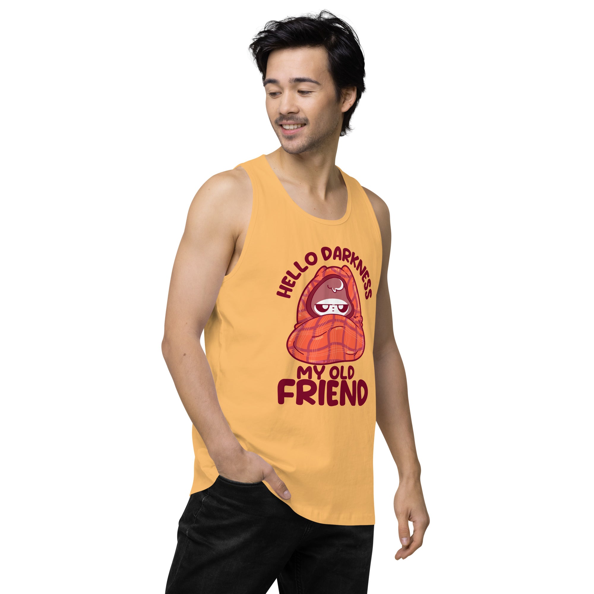 HELLO DARKNESS - Premium Tank Top - ChubbleGumLLC