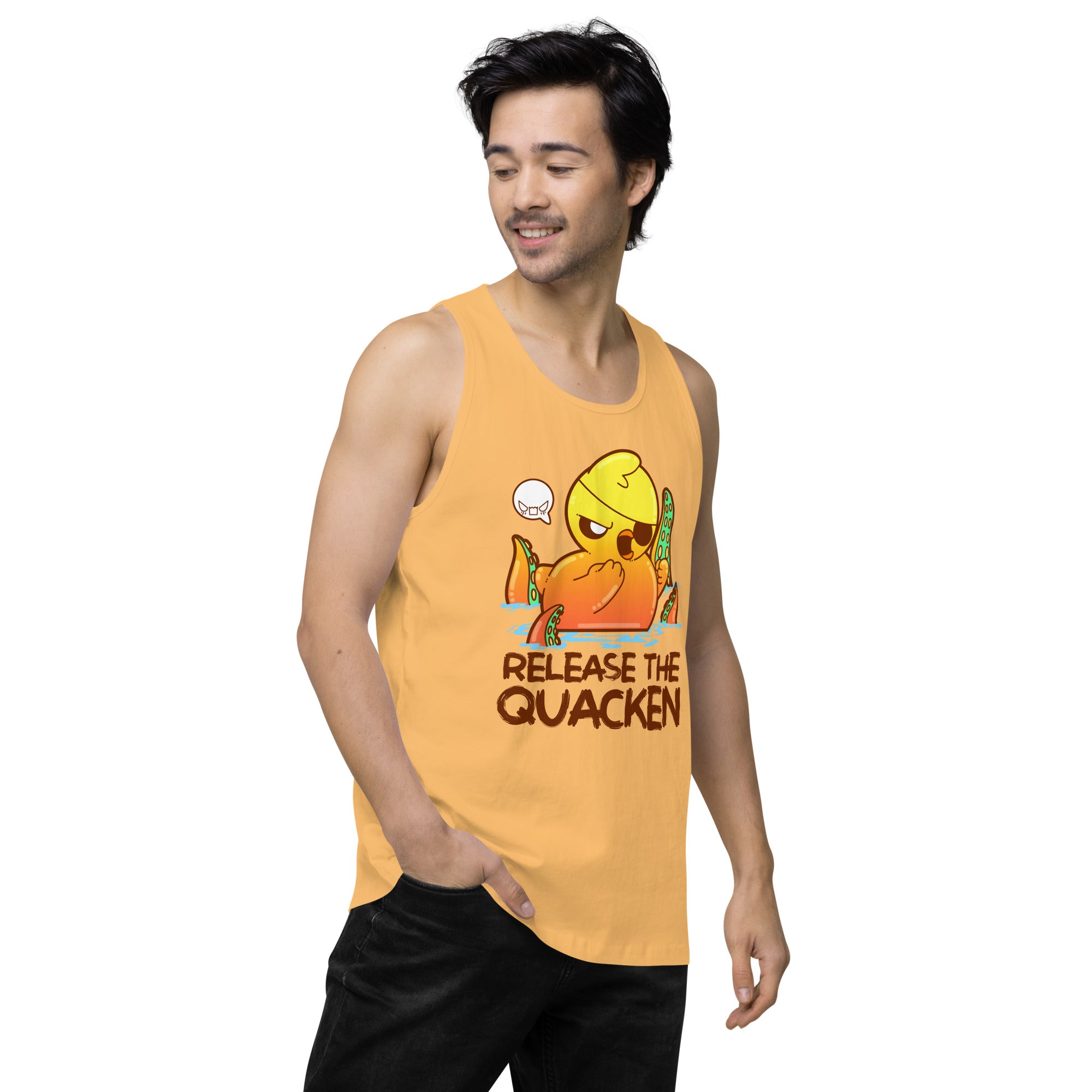 RELEASE THE QUACKEN - Premium Tank Top - ChubbleGumLLC