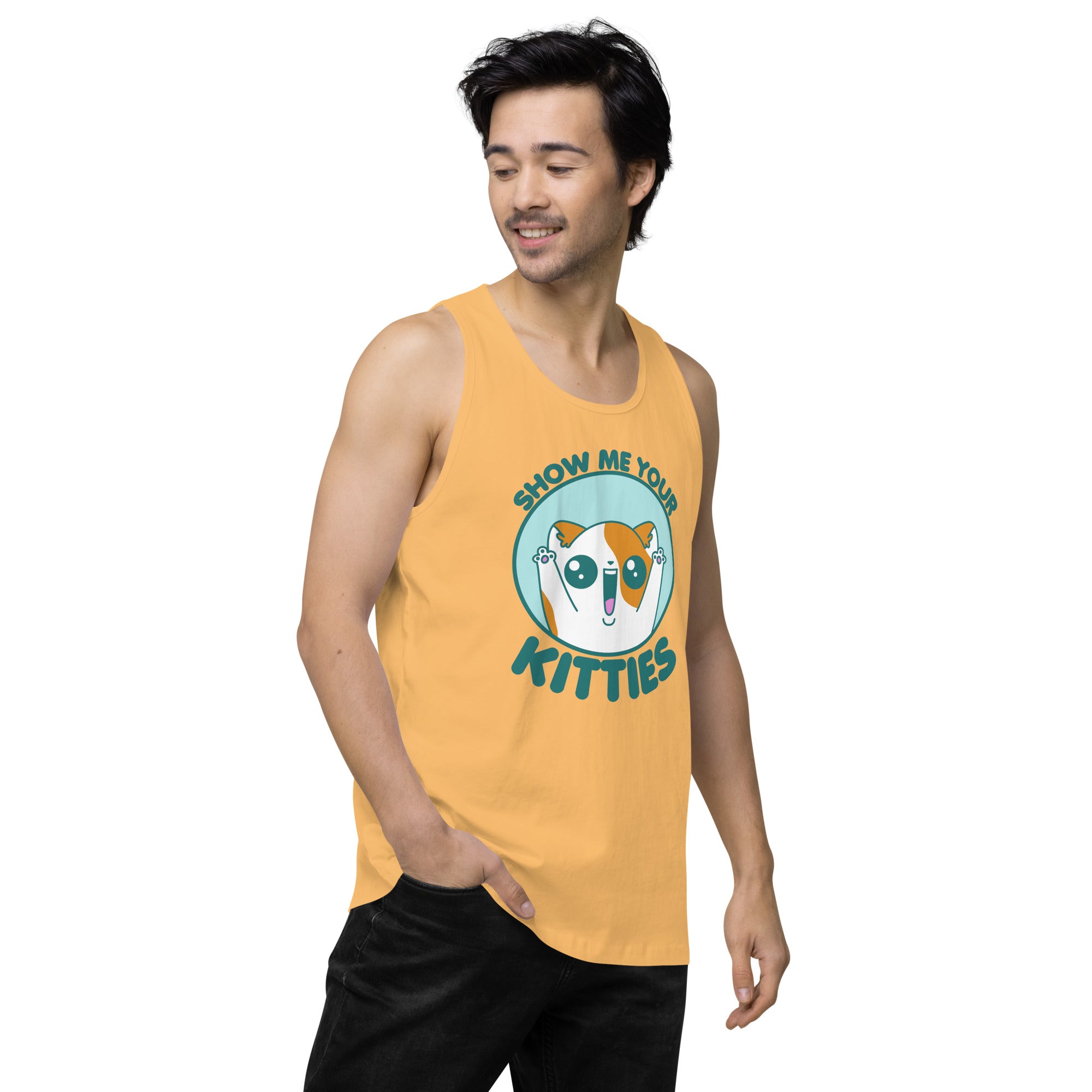 SHOW ME YOUR KITTIES - Premium Tank Top - ChubbleGumLLC