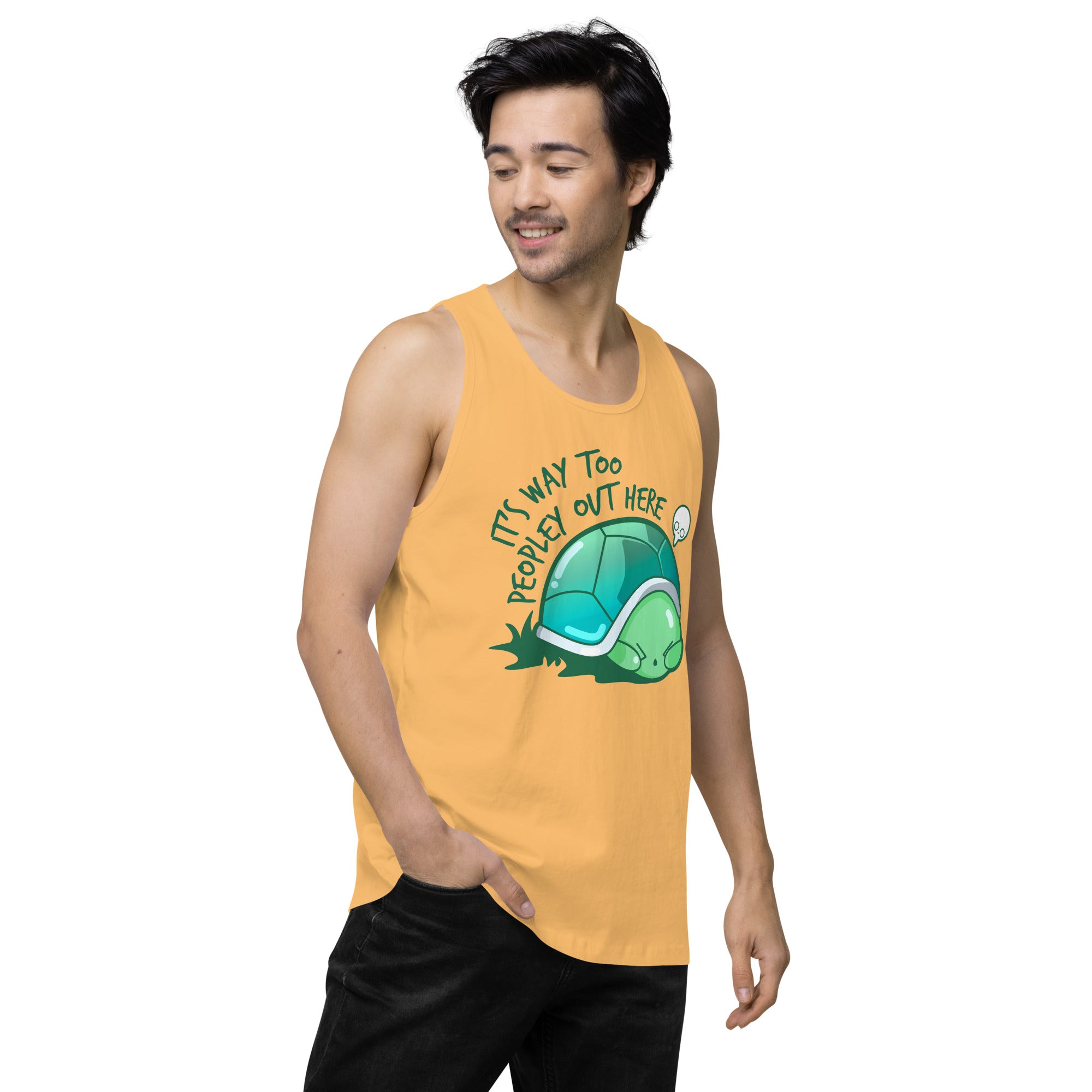 WAY TOO PEOPLEY - Premium Tank Top - ChubbleGumLLC