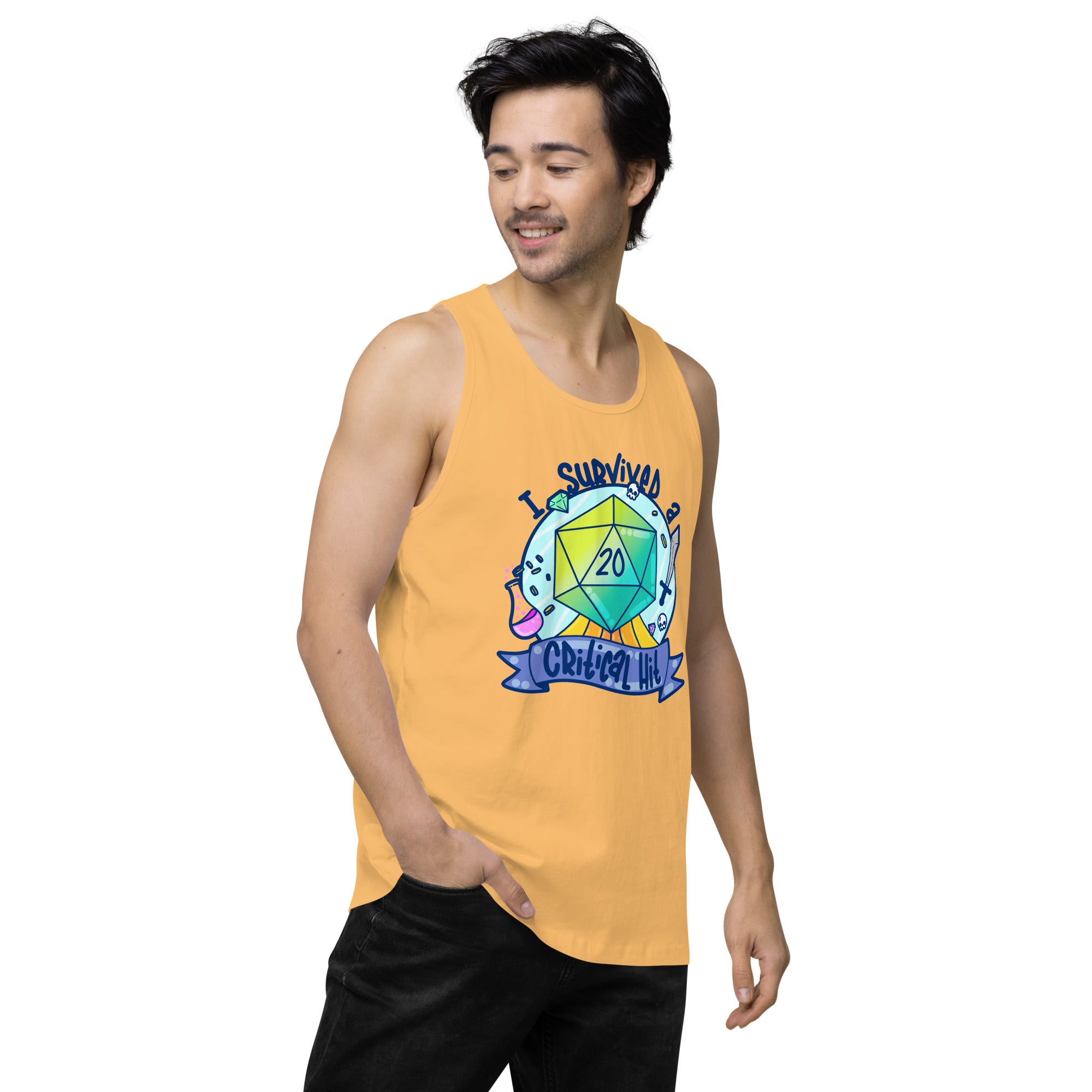 I SURVIVED A CRITICAL HIT - Tank Top - ChubbleGumLLC