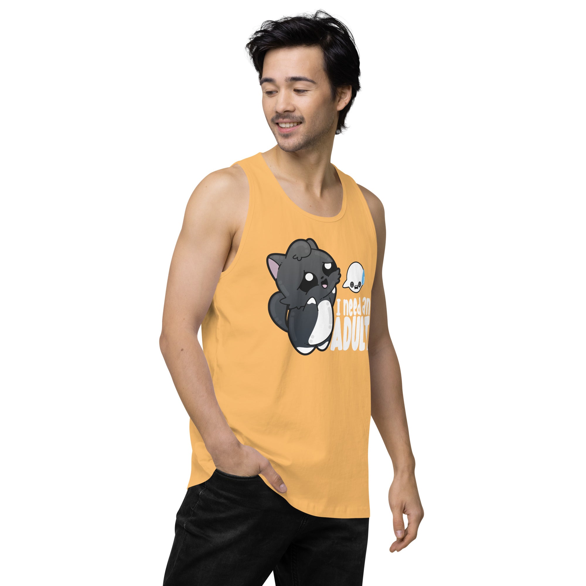 I NEED AN ADULT - Modified Premium Tank Top - ChubbleGumLLC