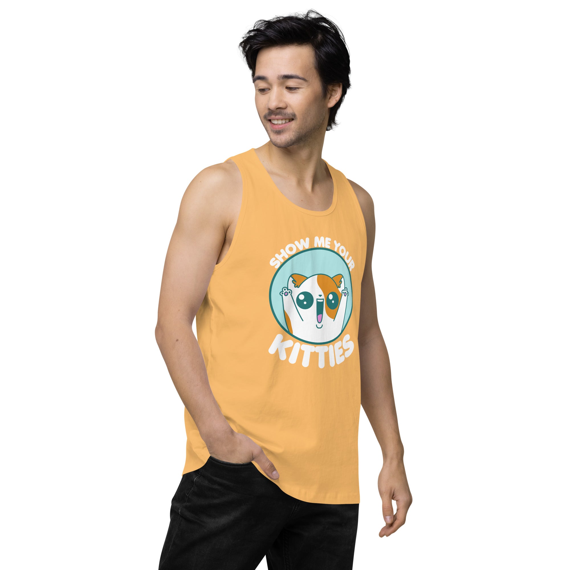 SHOW ME YOUR KITTIES - Modified Premium Tank Top - ChubbleGumLLC