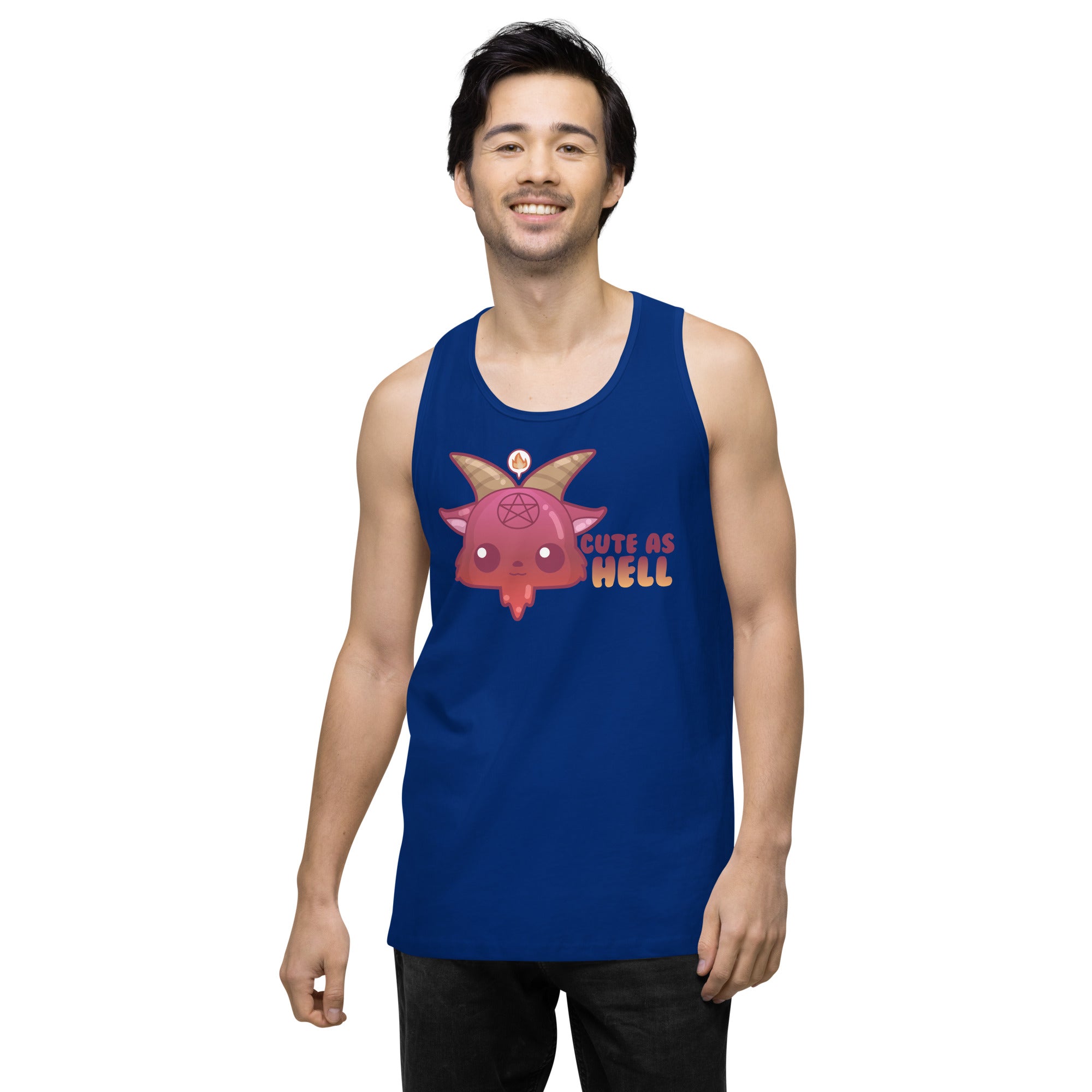 CUTE AS HELL - Premium Tank Top - ChubbleGumLLC