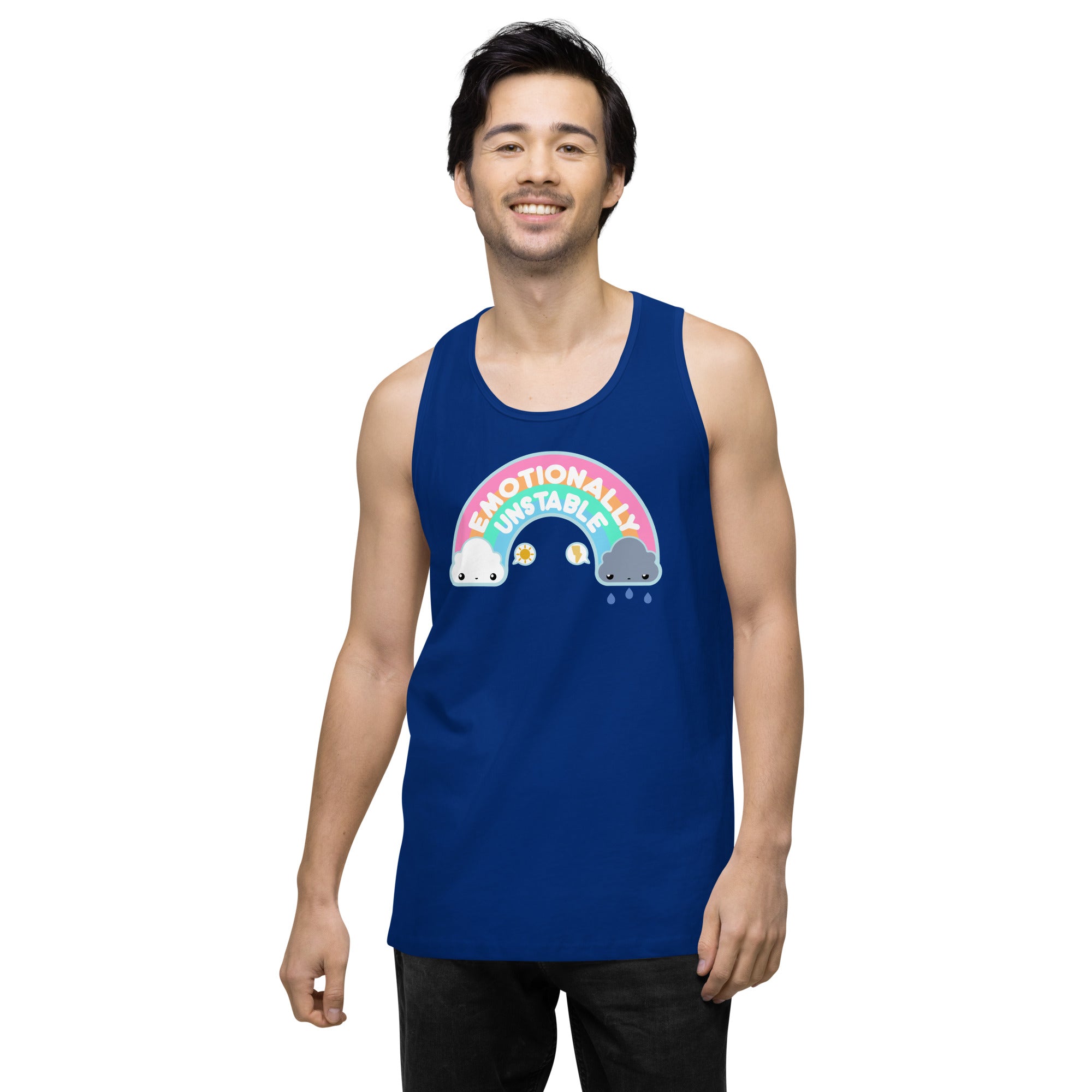 EMOTIONALLY UNSTABLE - Premium Tank Top - ChubbleGumLLC