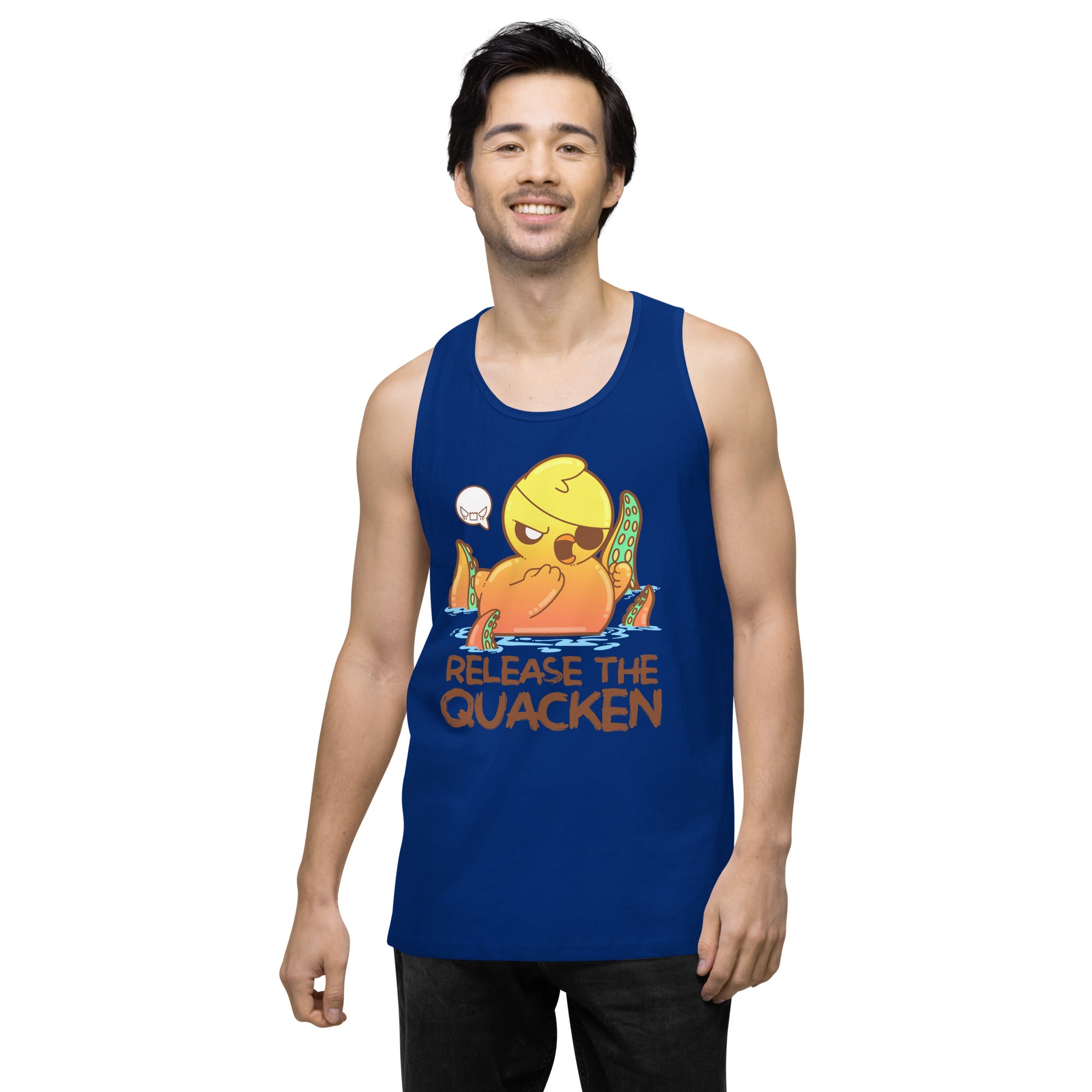 RELEASE THE QUACKEN - Premium Tank Top - ChubbleGumLLC