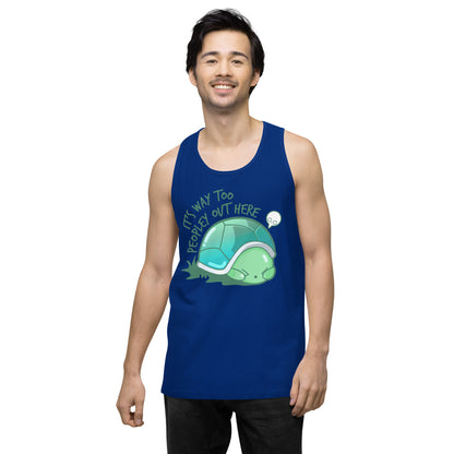 WAY TOO PEOPLEY - Premium Tank Top - ChubbleGumLLC