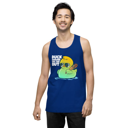 DUCK AROUND AND FIND OUT - Modded Premium Tank Top - ChubbleGumLLC