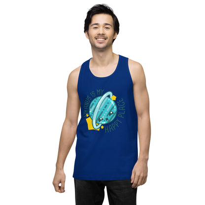 URANUS IS MY HAPPY PLACE - Tank Top - ChubbleGumLLC