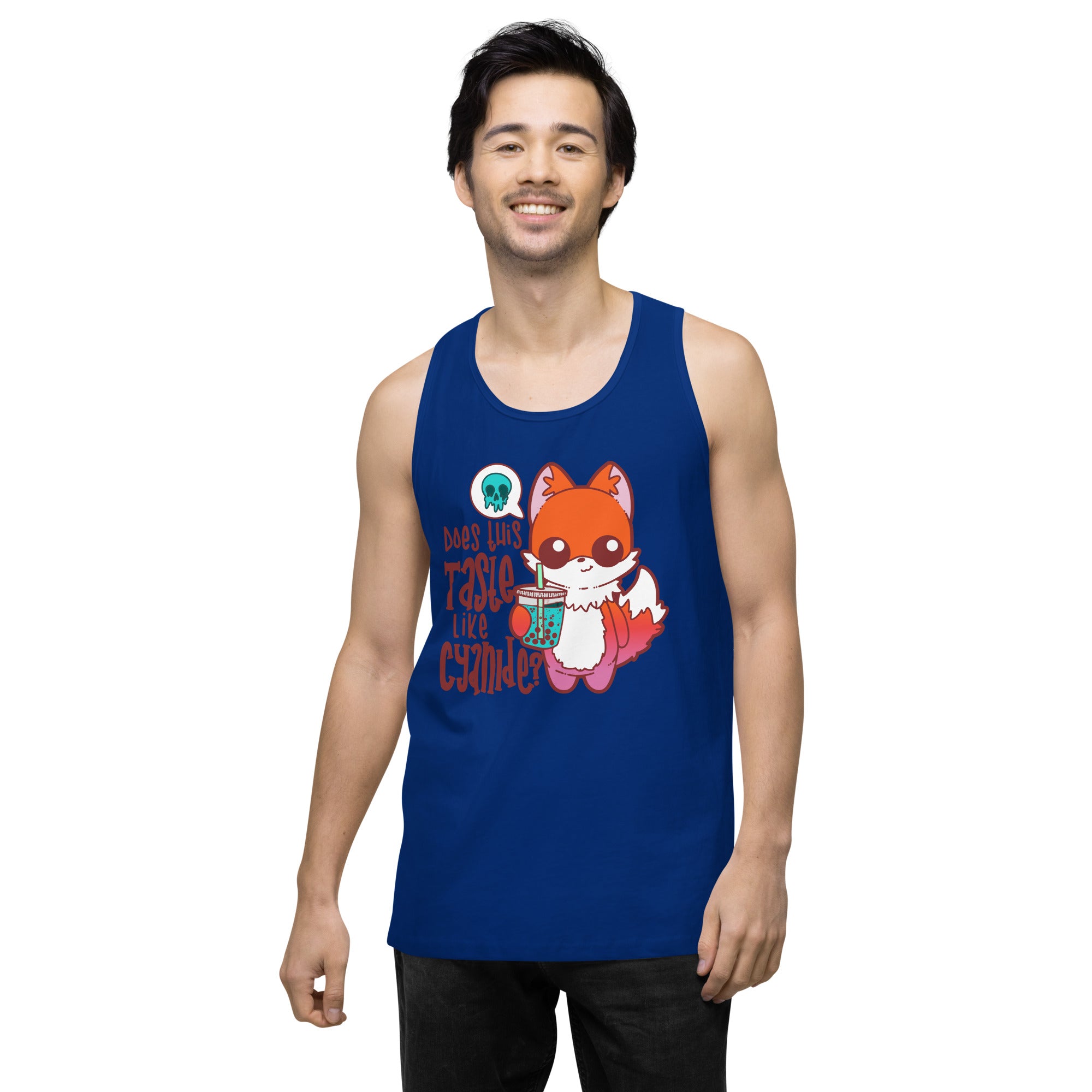 DOES THIS TASTE LIKE CYANIDE - Premium Tank Top - ChubbleGumLLC