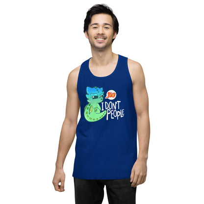 I DONT PEOPLE - Modified Premium Tank Top - ChubbleGumLLC