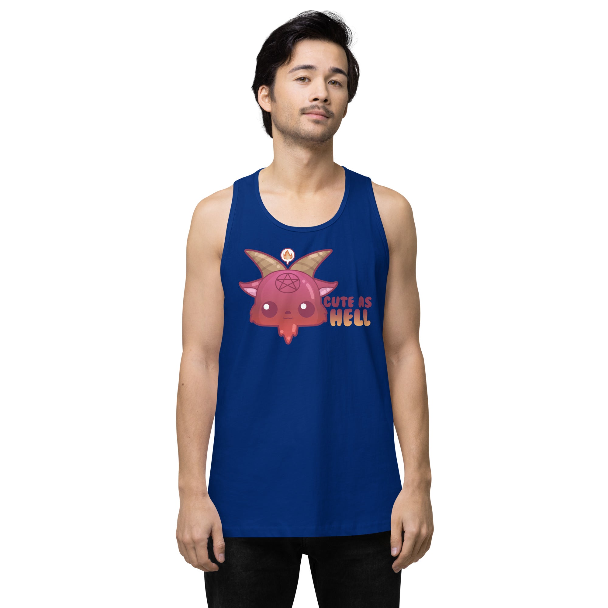 CUTE AS HELL - Premium Tank Top - ChubbleGumLLC