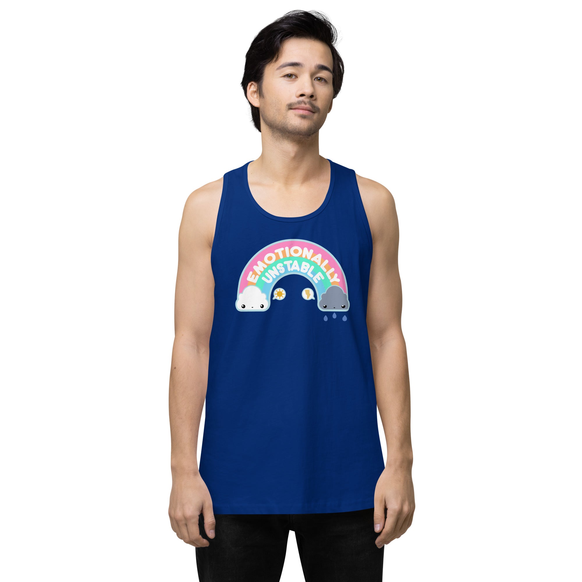 EMOTIONALLY UNSTABLE - Premium Tank Top - ChubbleGumLLC