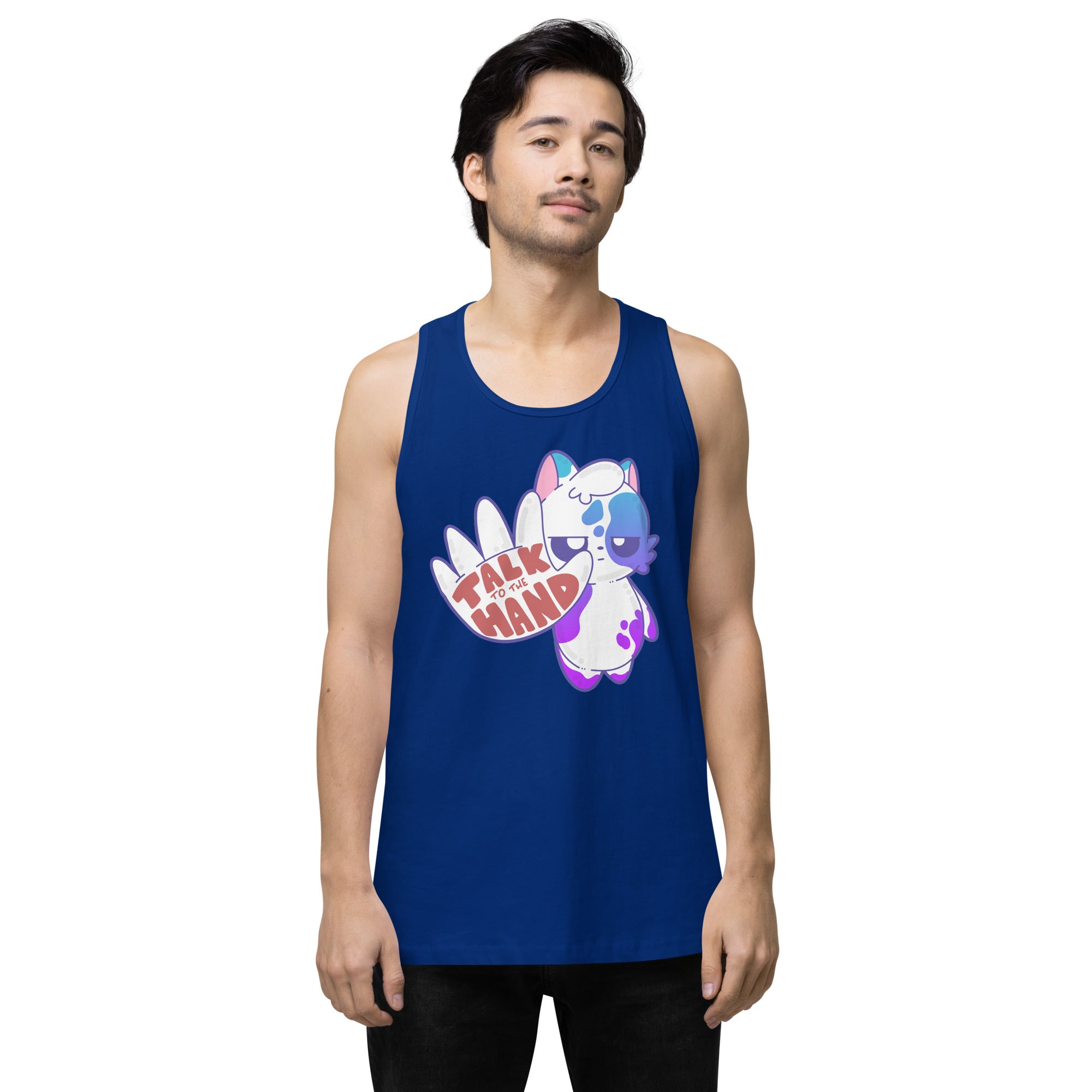 TALK TO THE HAND - Premium Tank Top - ChubbleGumLLC