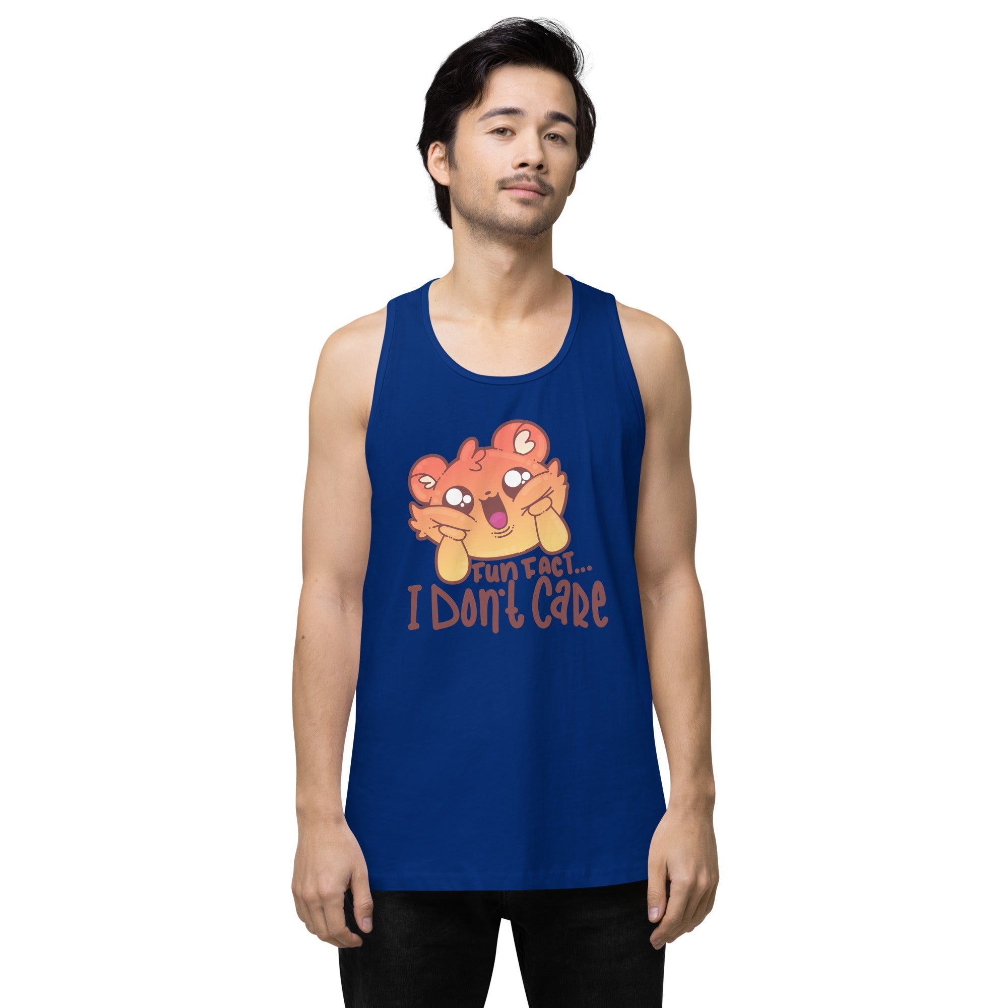 FUN FACT I DONT CARE - Premium Tank Top - ChubbleGumLLC