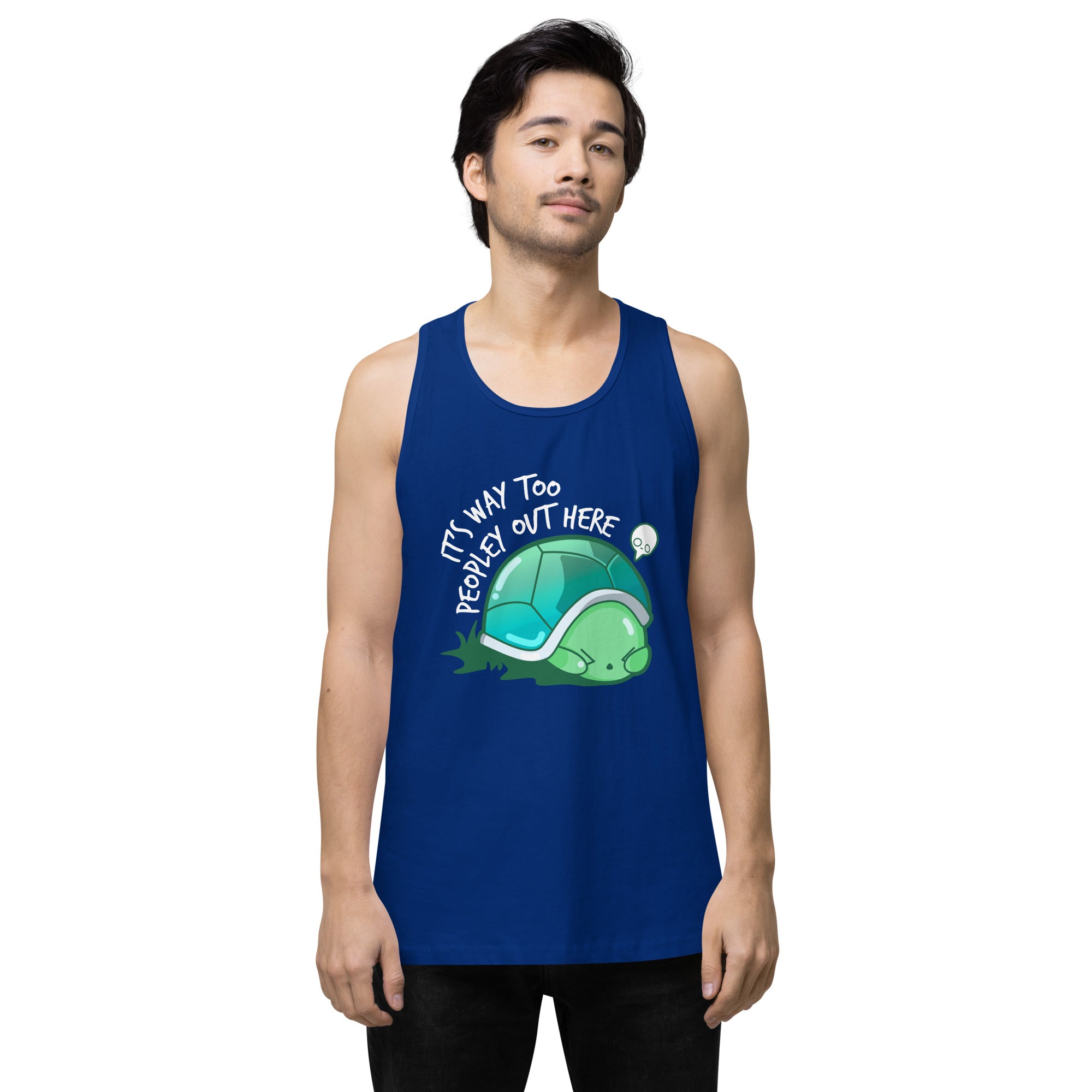 WAY TOO PEOPLEY - Modded Premium Tank Top - ChubbleGumLLC