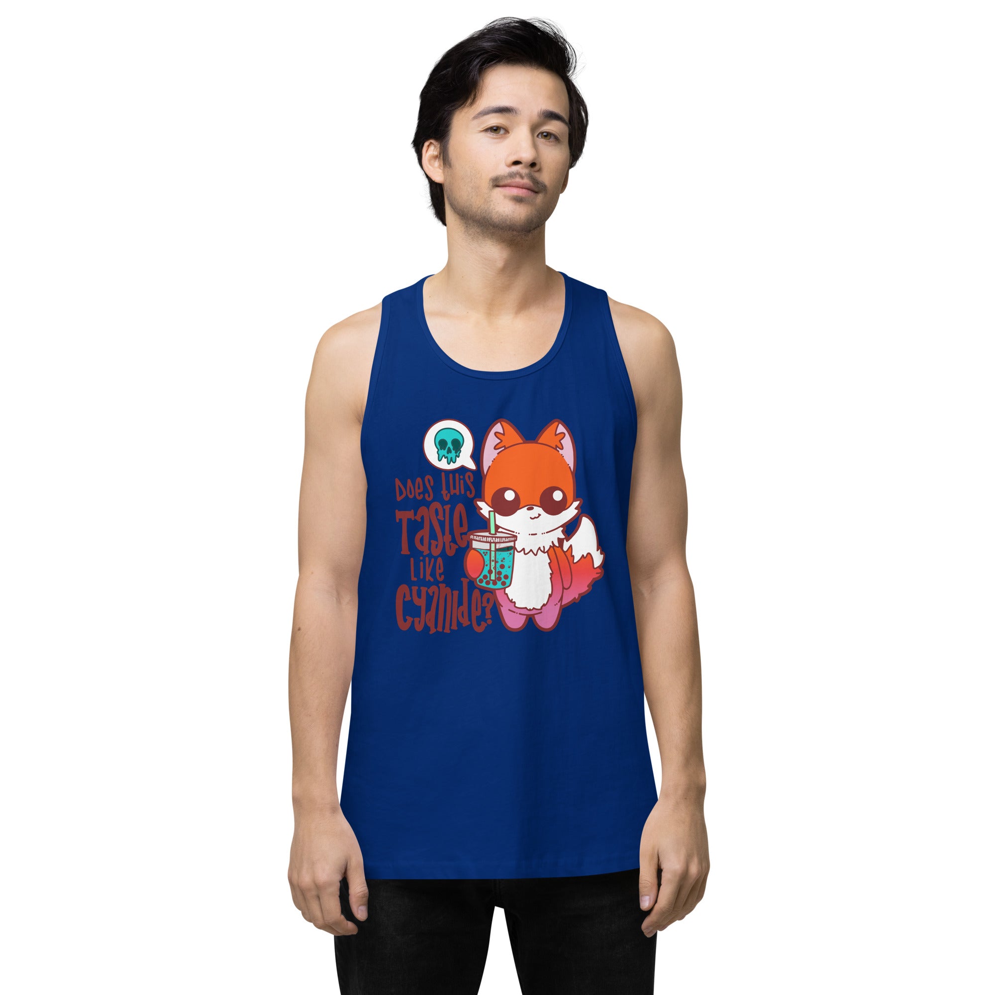 DOES THIS TASTE LIKE CYANIDE - Premium Tank Top - ChubbleGumLLC