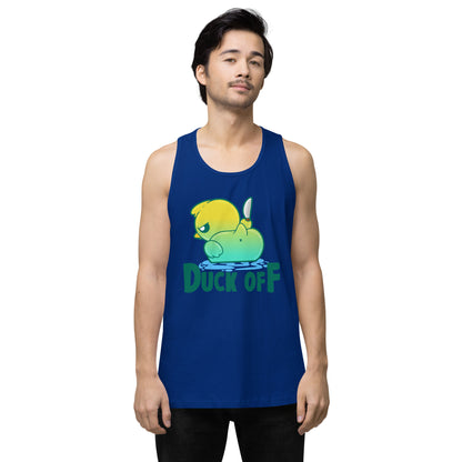 DUCK OFF - Premium Tank Top - ChubbleGumLLC