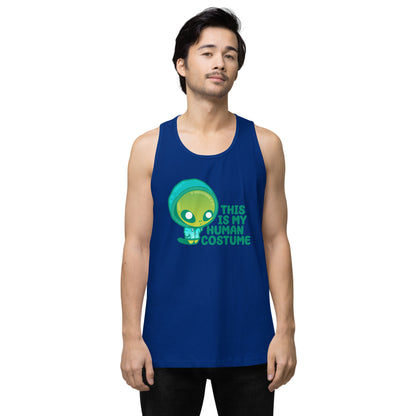 THIS IS MY HUMAN COSTUME - Premium Tank Top - ChubbleGumLLC