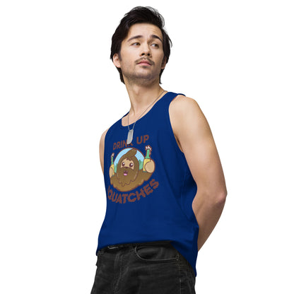 DRINK UP SQUATCHES - Premium Tank Top - ChubbleGumLLC