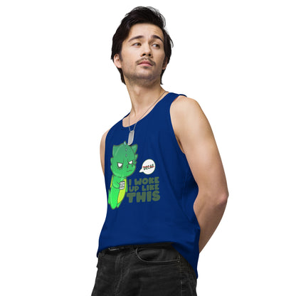 I WOKE UP LIKE THIS - Premium Tank Top - ChubbleGumLLC