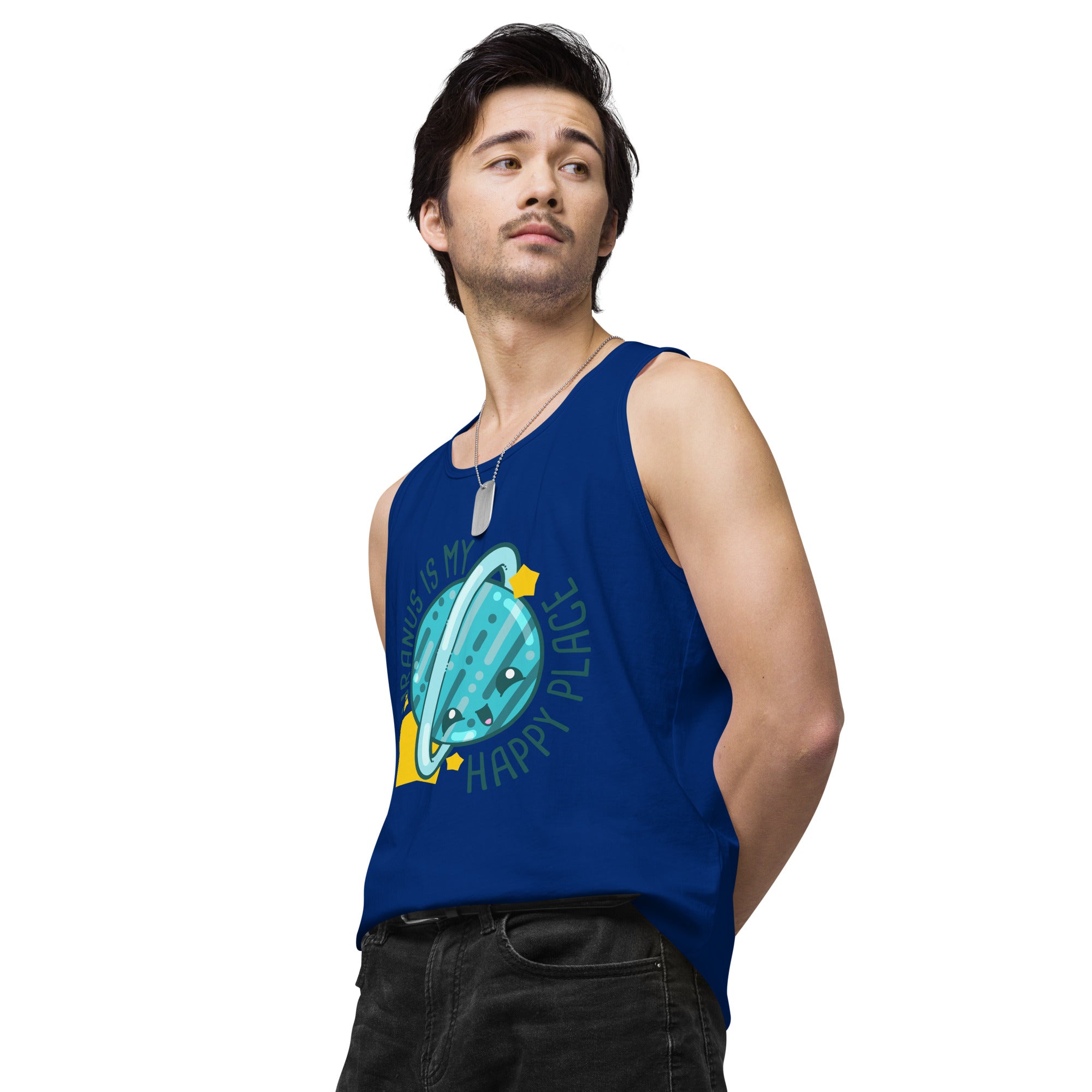 URANUS IS MY HAPPY PLACE - Tank Top - ChubbleGumLLC