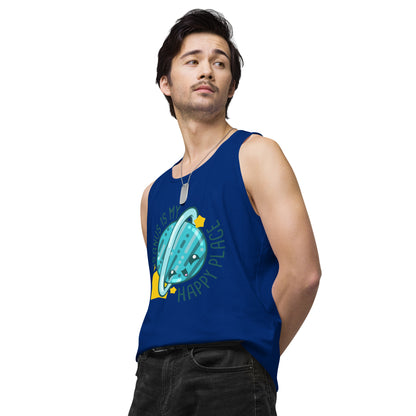 URANUS IS MY HAPPY PLACE - Tank Top - ChubbleGumLLC