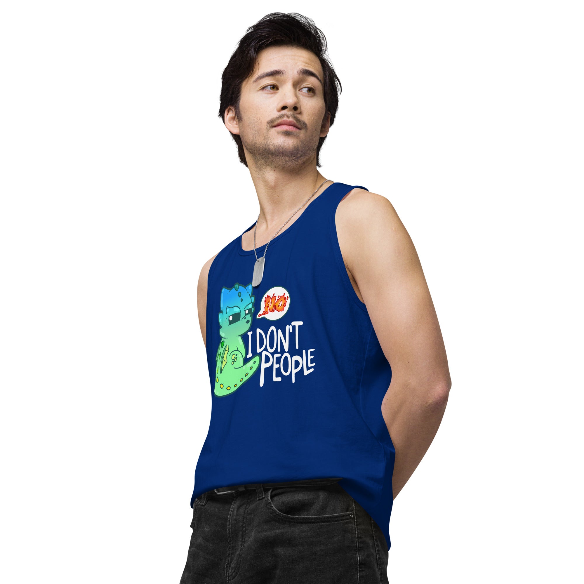 I DONT PEOPLE - Modified Premium Tank Top - ChubbleGumLLC