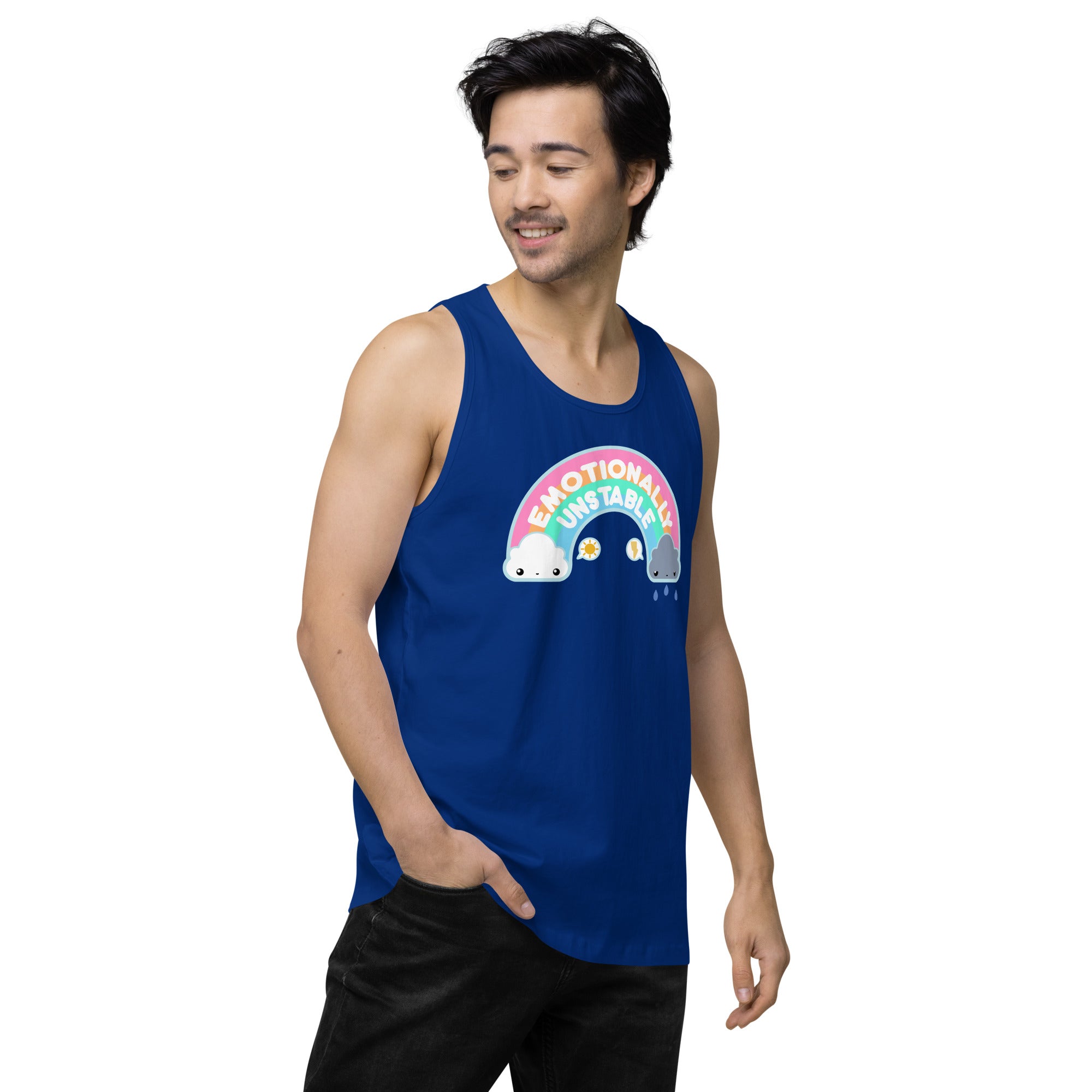 EMOTIONALLY UNSTABLE - Premium Tank Top - ChubbleGumLLC