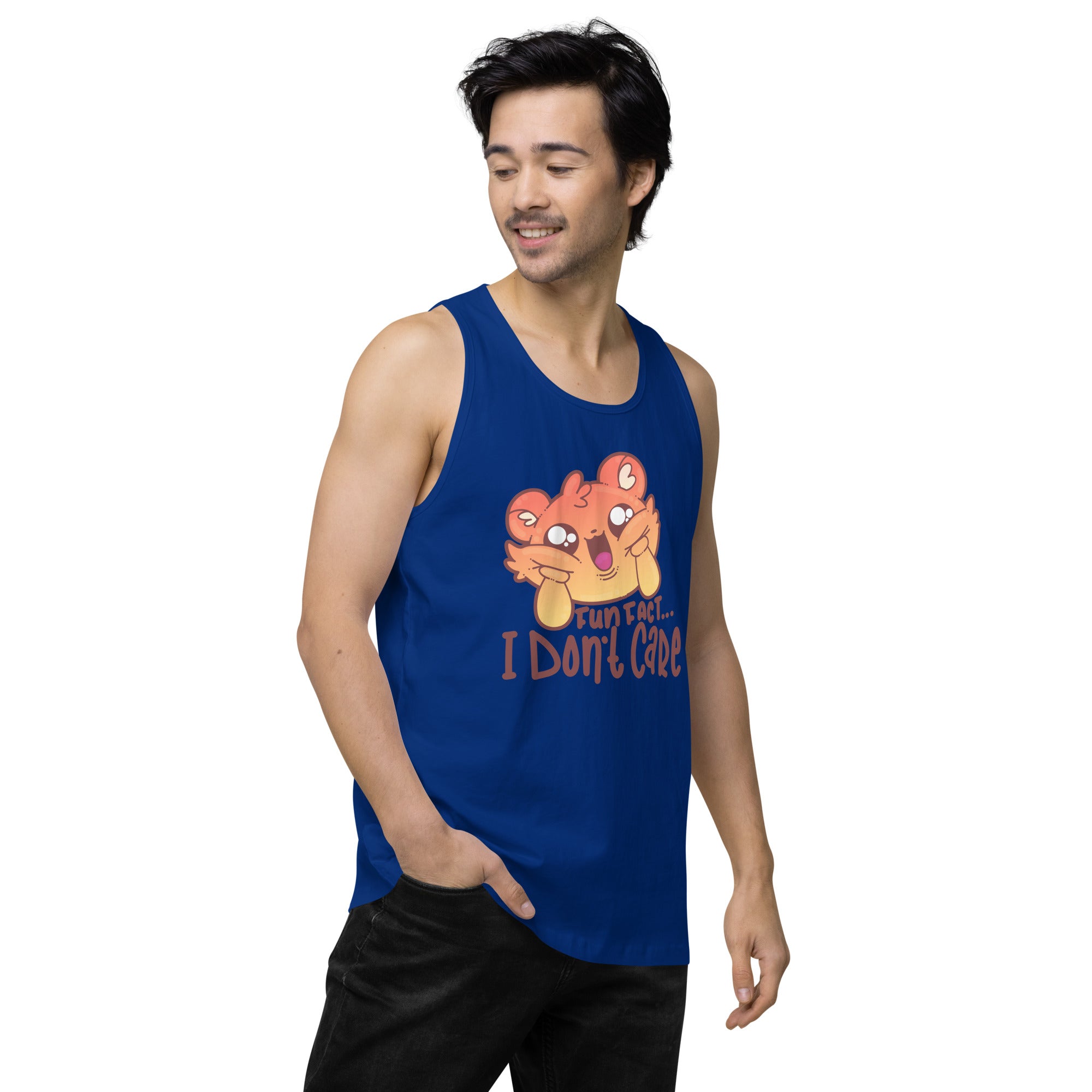 FUN FACT I DONT CARE - Premium Tank Top - ChubbleGumLLC