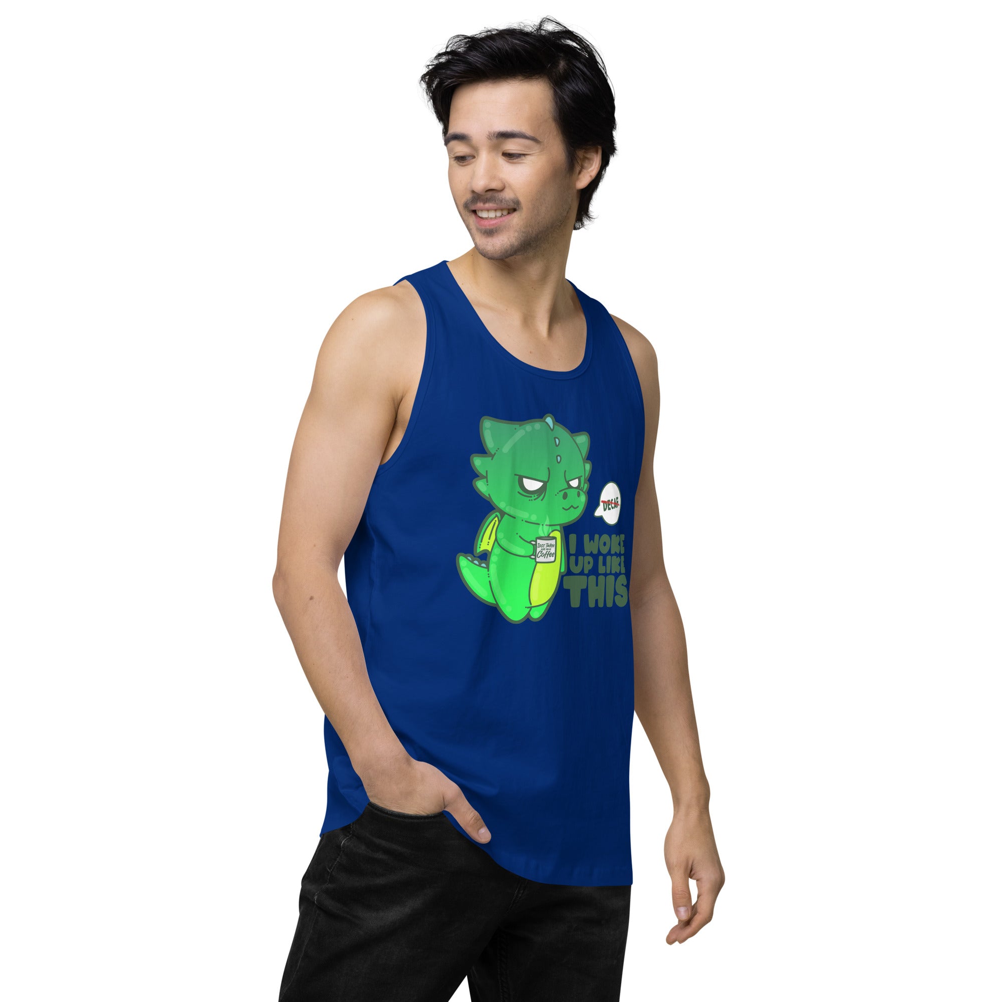 I WOKE UP LIKE THIS - Premium Tank Top - ChubbleGumLLC