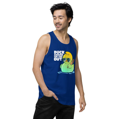 DUCK AROUND AND FIND OUT - Modded Premium Tank Top - ChubbleGumLLC