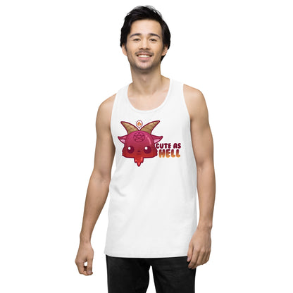 CUTE AS HELL - Premium Tank Top - ChubbleGumLLC