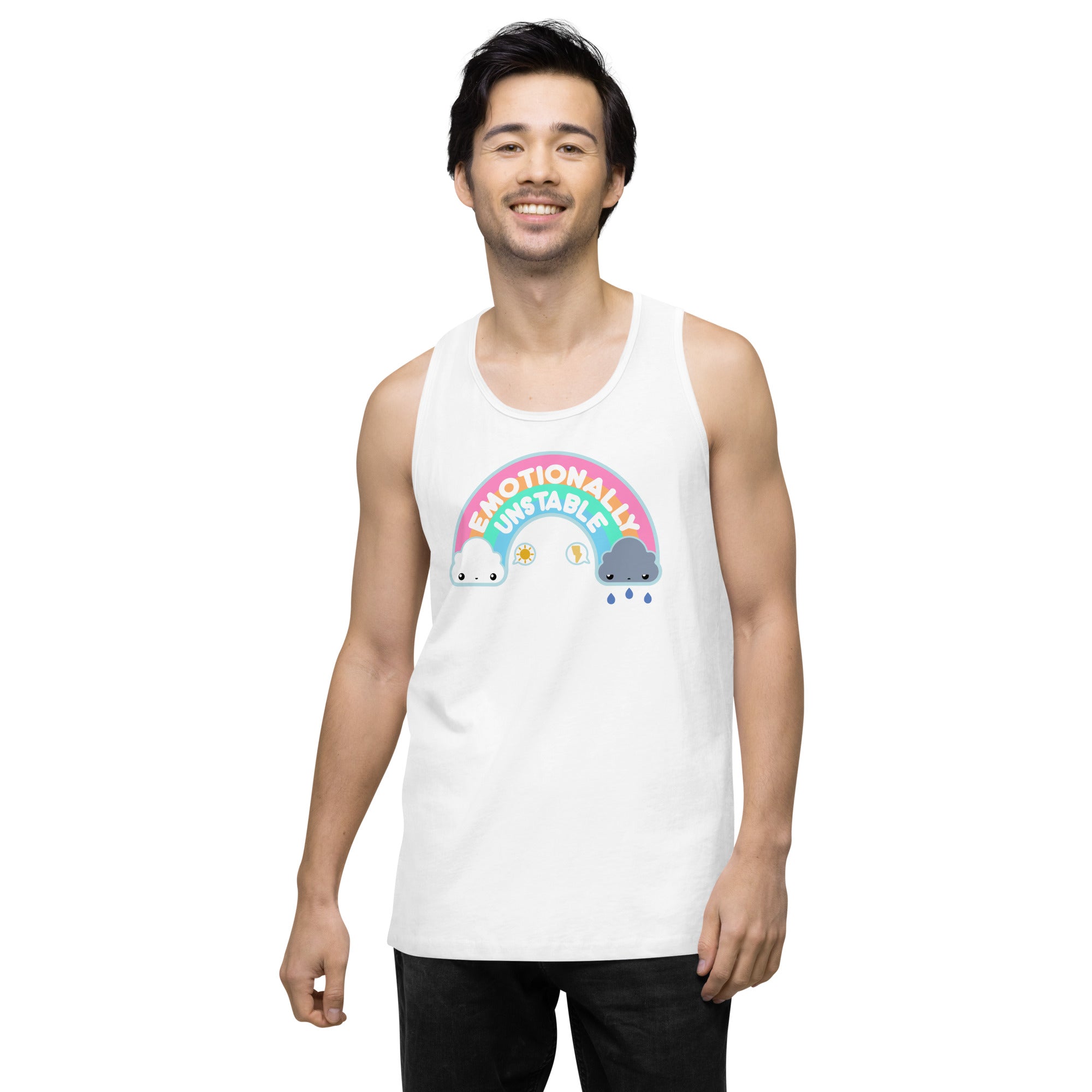 EMOTIONALLY UNSTABLE - Premium Tank Top - ChubbleGumLLC