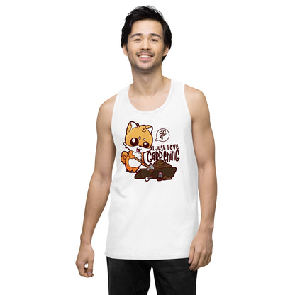 I JUST LOVE GARDENING - Premium Tank Top - ChubbleGumLLC