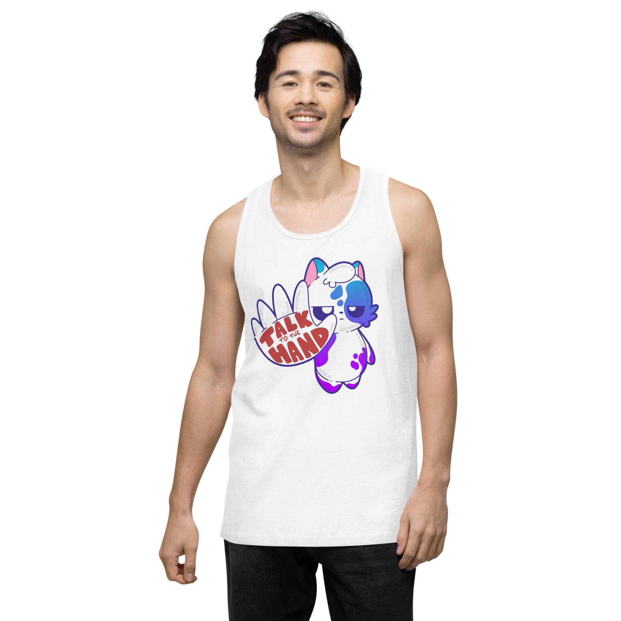 TALK TO THE HAND - Premium Tank Top - ChubbleGumLLC