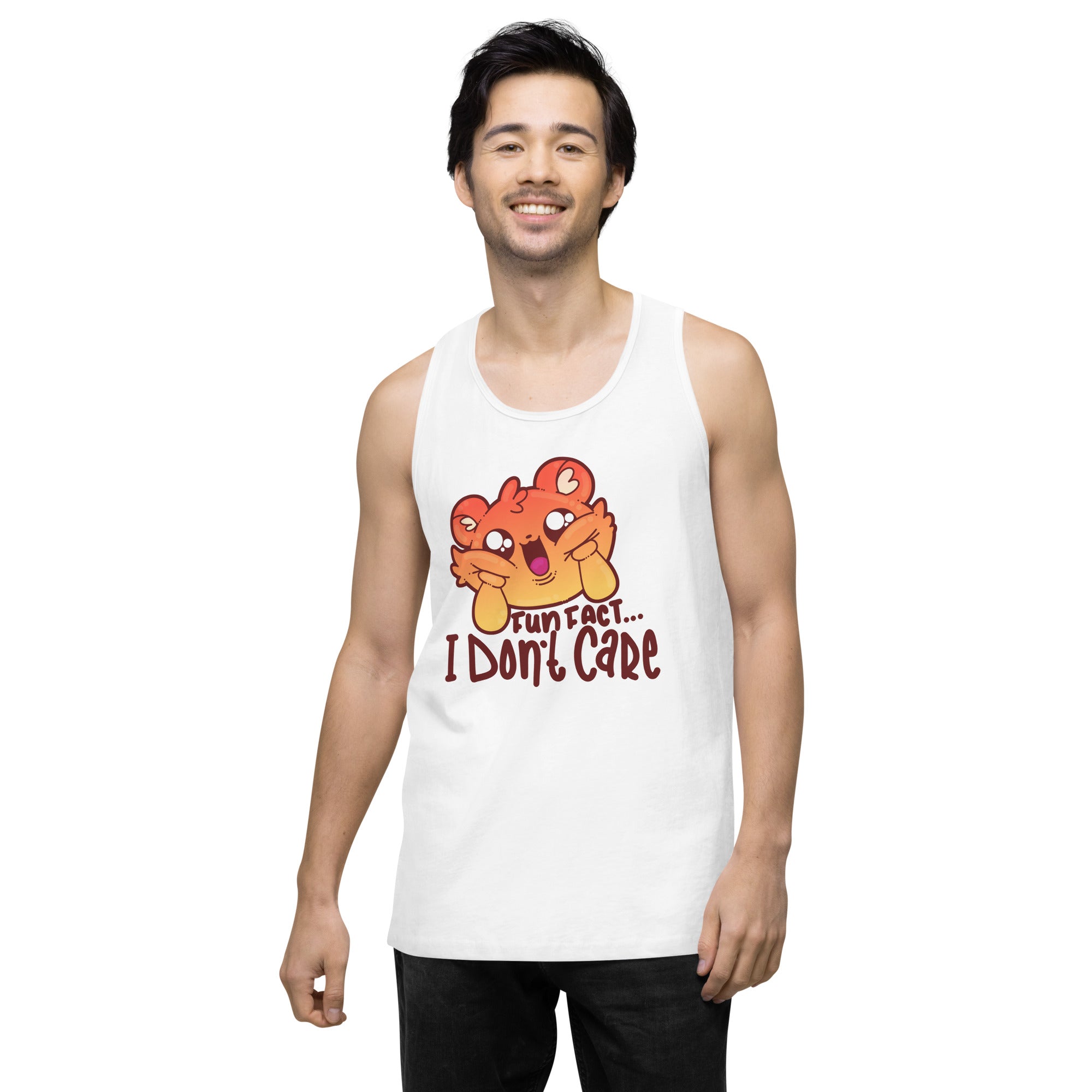 FUN FACT I DONT CARE - Premium Tank Top - ChubbleGumLLC