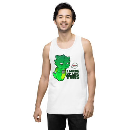 I WOKE UP LIKE THIS - Premium Tank Top - ChubbleGumLLC