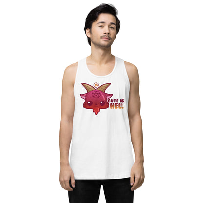 CUTE AS HELL - Premium Tank Top - ChubbleGumLLC