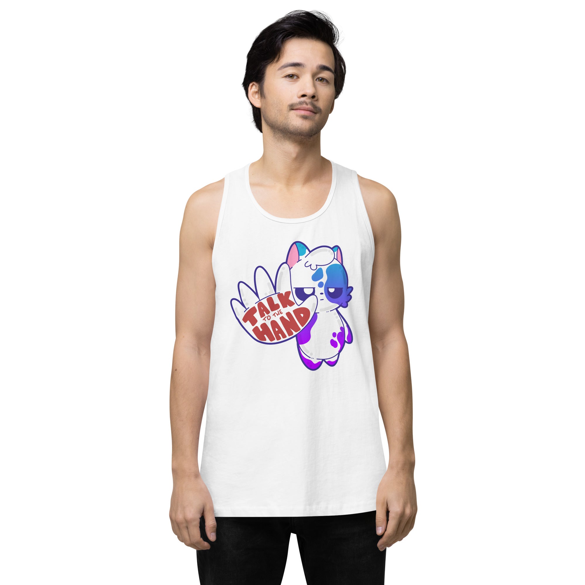 TALK TO THE HAND - Premium Tank Top - ChubbleGumLLC