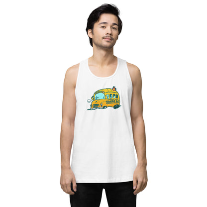 ALL ABOARD THE STRUGGLE BUS - Premium Tank Top - ChubbleGumLLC