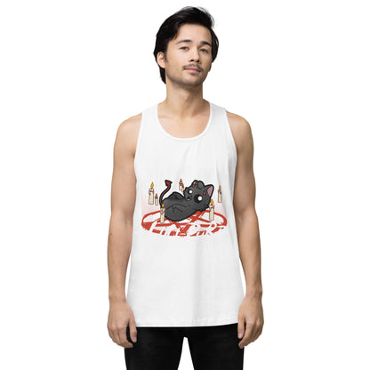 ALL HAIL LUCIPURR - Premium Tank Top - ChubbleGumLLC