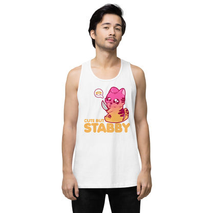 CUTE BUT STABBY - Premium Tank Top - ChubbleGumLLC