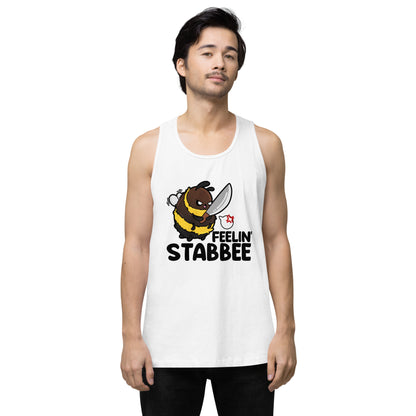 FEELIN STABBEE - Premium Tank Top - ChubbleGumLLC