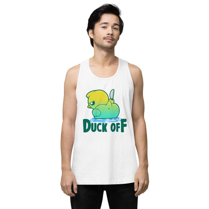 DUCK OFF - Premium Tank Top - ChubbleGumLLC