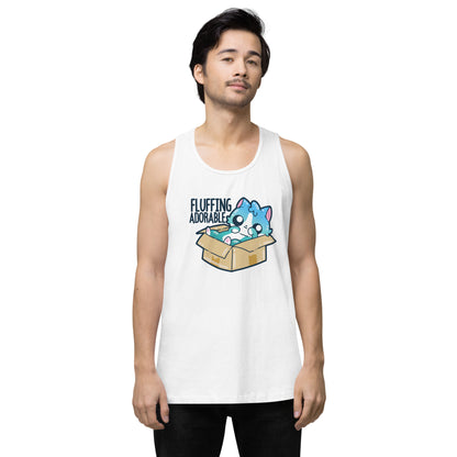 FLUFFING ADORABLE - Premium Tank Top - ChubbleGumLLC