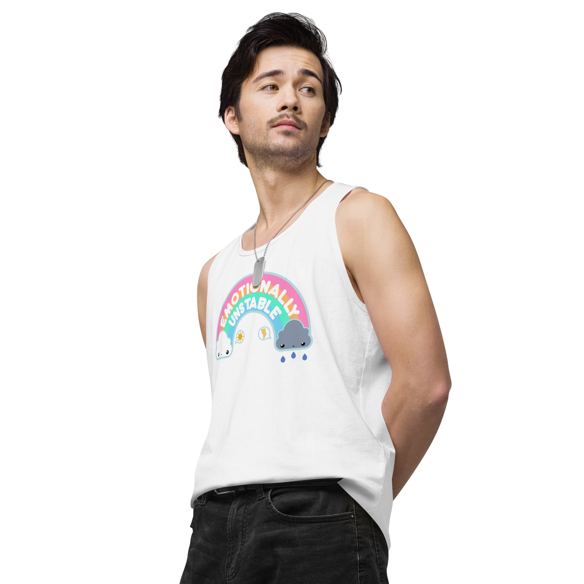 EMOTIONALLY UNSTABLE - Premium Tank Top - ChubbleGumLLC