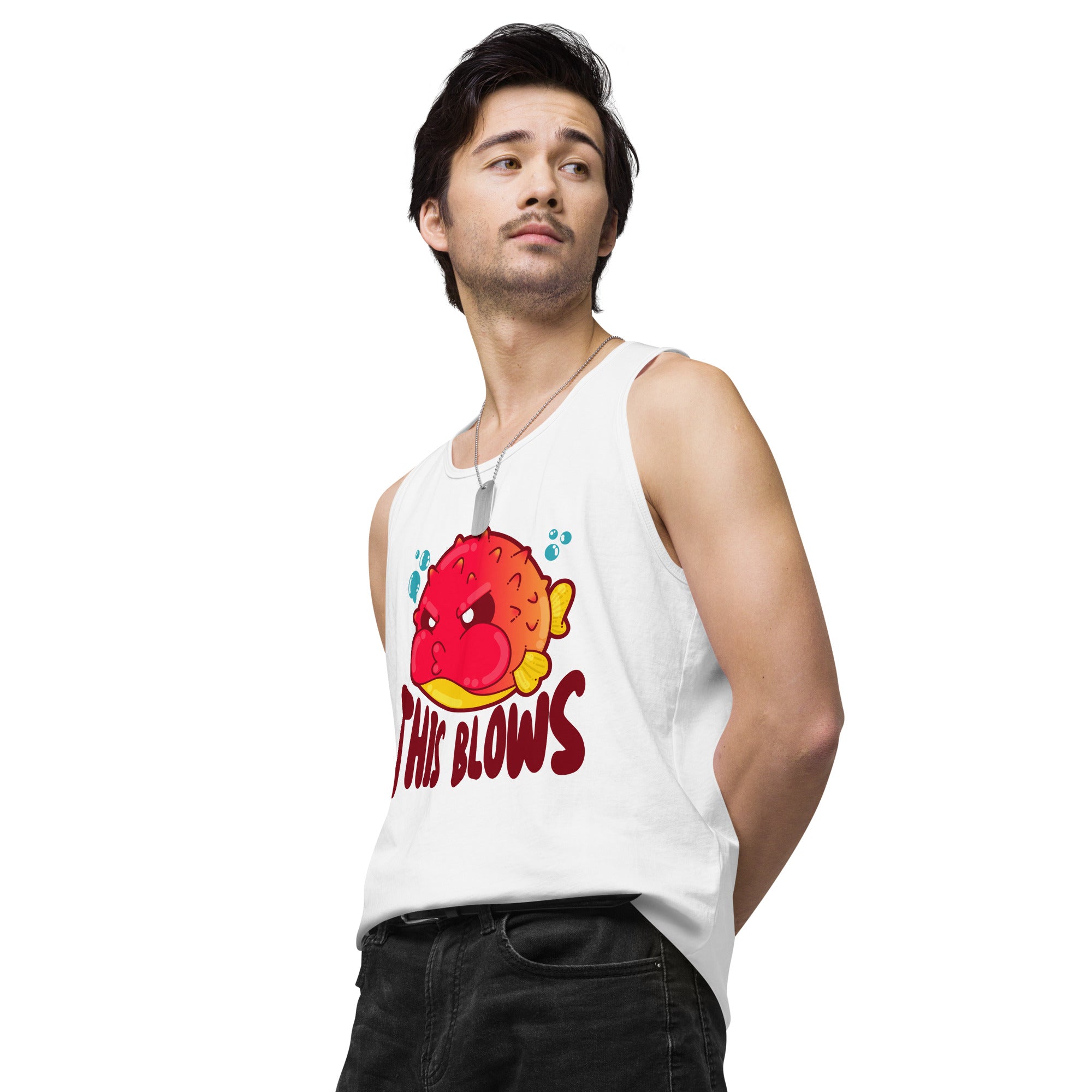 THIS BLOWS - Premium Tank Top - ChubbleGumLLC